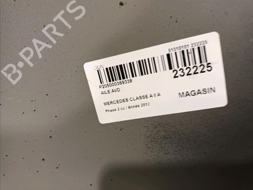 Right front fenders MERCEDES-BENZ A-CLASS (W169) A 180 CDI (169.007, 169.307) | BP16313556C42 