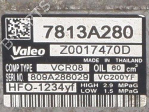 AC compressor MITSUBISHI MIRAGE / SPACE STAR VI Hatchback (A0_A) 1.0 (A05A) | BP36947194M34  - Image 7