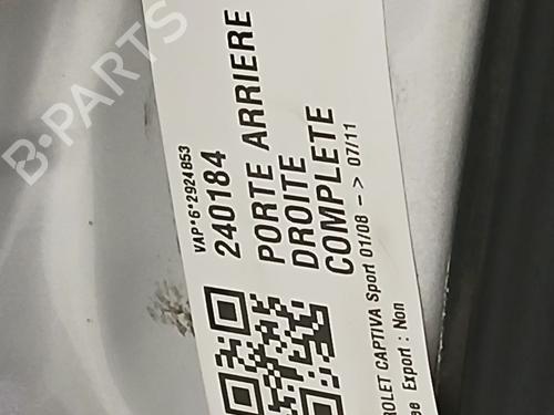 Right rear door CHEVROLET CAPTIVA (C100, C140) 2.0 D 4WD | BP20606477C5