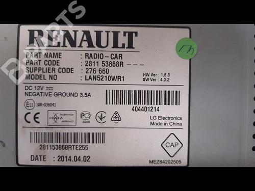 Radio RENAULT CLIO IV (BH_) 1.5 dCi 75 | BP9329731E6