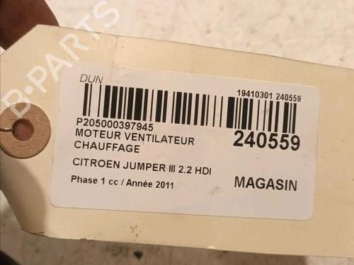 Heater blower motor CITROËN JUMPER II Van 2.2 HDi 120 | BP18315803M62 