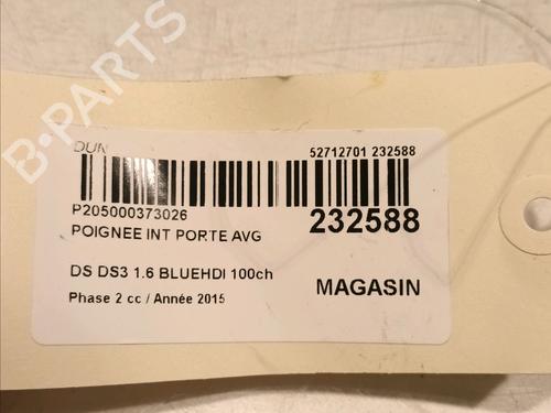 Front left interior door handle CITROËN DS3 (SA_) 1.6 BlueHDi 100 | BP16478648I13 
