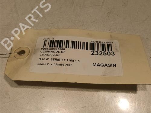 Climate control BMW 1 (F20) 116 d | BP16740381I5 