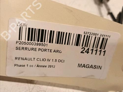 Rear left lock RENAULT CLIO IV (BH_) 1.5 dCi 90 | BP18731931C100 