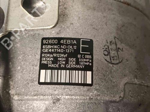 AC compressor NISSAN QASHQAI II (J11, J11_)  | BP20602947M34 