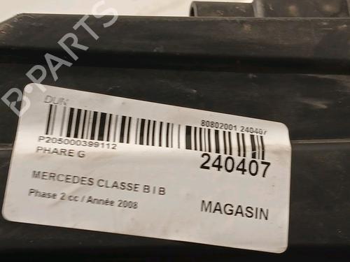 Left headlight MERCEDES-BENZ B-CLASS Sports Tourer (W245) B 180 CDI (245.207) | BP18601534C28 