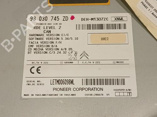Radio PEUGEOT 208 I (CA_, CC_) 1.4 HDi | BP20609822E6 