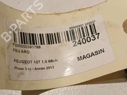 Right taillight PEUGEOT 107 (PM_, PN_) 1.0 | BP17909971C35 