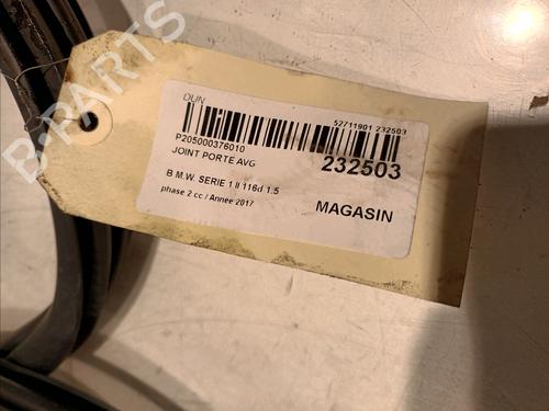 Rubber door seal BMW 1 (F20) 116 d | BP16892743C142 