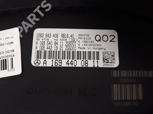 Instrument cluster MERCEDES-BENZ A-CLASS (W169) A 180 CDI (169.007, 169.307) | BP9326816C47 