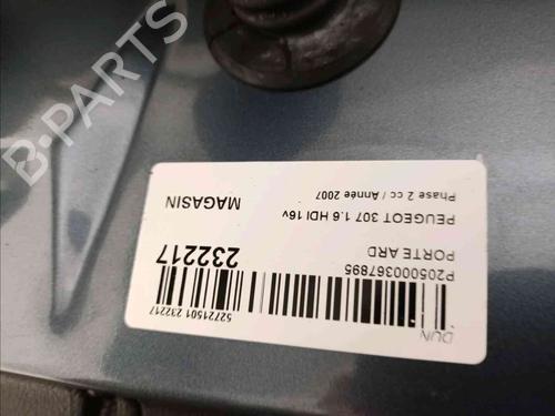 Right rear door PEUGEOT 307 (3A/C) 1.6 HDi | BP20604903C5 