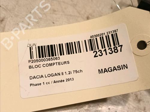 Instrument cluster DACIA LOGAN II 1.2 | BP16091790C47 