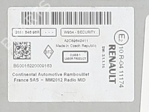 Radio RENAULT SCÉNIC III (JZ0/1_) 1.5 dCi | BP21587466E6 