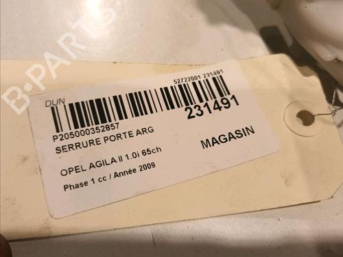 Rear left lock OPEL AGILA B (H08) 1.0 (F68) | BP15046852C100