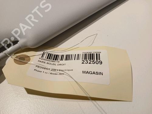 Right sun visor PEUGEOT 208 II (UB_, UP_, UW_, UJ_) e-208 | BP17527669I2 