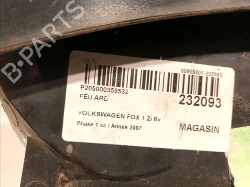 Right taillight VW FOX Hatchback (5Z1, 5Z3, 5Z4) 1.2 | BP15643177C35 