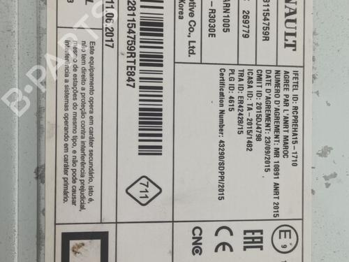 Radio DACIA SANDERO II TCe 90 LPG (B8M1) | BP32203142E6 