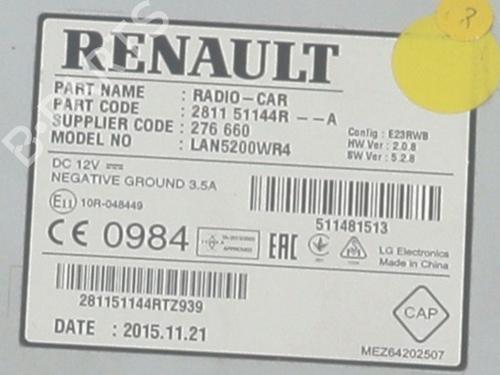 Radio RENAULT CAPTUR I (J5_, H5_) 1.5 dCi 90 (J5N4, J5M5, J5MW, J5M6, J5AL, J5AJ) | BP36404099E6  - Image 5