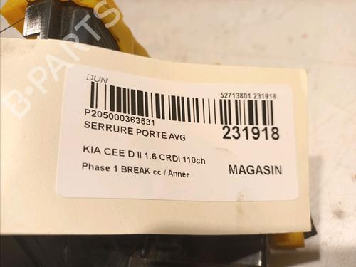 Front left lock KIA CEE'D Sportswagon (JD) 1.6 CRDi 110 | BP15983999C98 