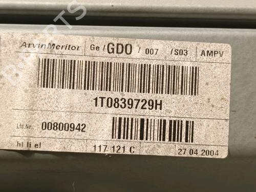 Rear left window mechanism VW TOURAN (1T1, 1T2) 1.9 TDI | BP14949065C24 