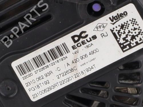 Alternator RENAULT CLIO V (B7_) 1.5 Blue dCi 100 (B7AD) | BP31965449M7 