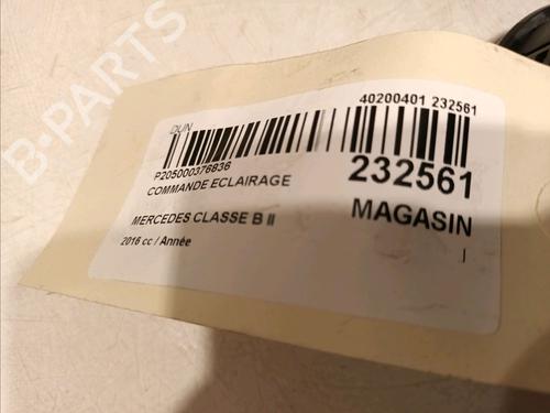 Headlight switch MERCEDES-BENZ B-CLASS Sports Tourer (W246, W242) B 160 CDI / d (246.211) | BP16979318I24 