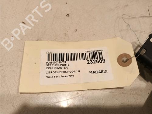 Venstre bak lås CITROËN BERLINGO MULTISPACE (B9) 1.6 HDi 90 | BP17037116C100 