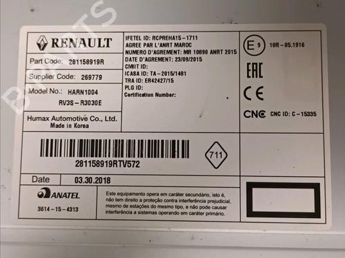 Radio RENAULT ZOE (BFM_) ZOE | BP13213745E6 