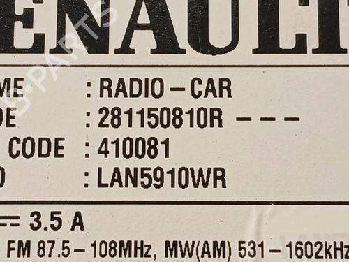 Radio DACIA SANDERO III 1.0 TCe 90 | BP18663558E6 
