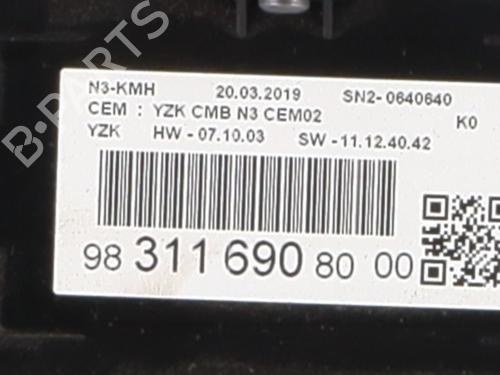 Instrument cluster PEUGEOT EXPERT Van (V_) 2.0 BlueHDi 120 | BP25348398C47