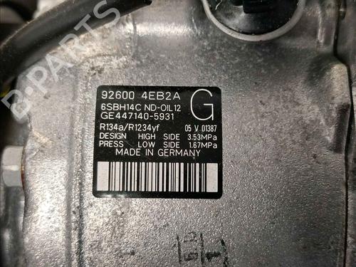 AC compressor NISSAN QASHQAI II (J11, J11_) 1.5 dCi | BP27272795M34
