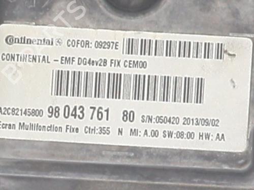 Display monitor PEUGEOT 508 I (8D_) 1.6 HDi | BP28349962C48 