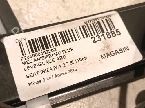 Rear right window mechanism SEAT IBIZA IV (6J5, 6P1) 1.0 TSI | BP18912995C25 