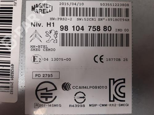 Radio PEUGEOT 308 II (LB_, LP_, LW_, LH_, L3_) 1.6 HDi | BP9331852E6 