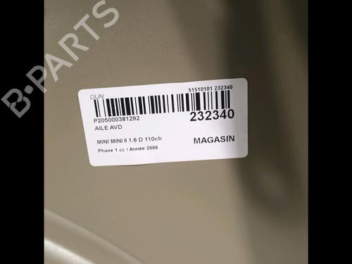 Right front fenders MINI MINI (R56) Cooper D | BP17100477C42 