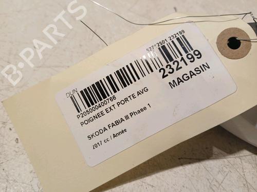Front left exterior door handle SKODA FABIA III (NJ3) 1.4 TDI | BP18779594C128 