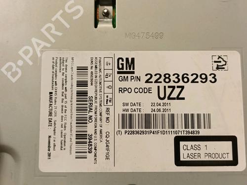 Radio OPEL ASTRA J Sports Tourer (P10) 1.7 CDTI (35) | BP15237288E6 