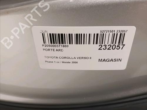 Right rear door TOYOTA COROLLA Verso (ZER_, ZZE12_, R1_) 2.2 D-4D (AUR10_, AUR10R) | BP16403999C5 