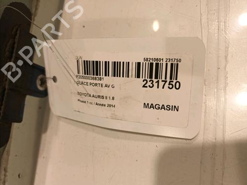 Front left door window TOYOTA AURIS (_E18_) 1.8 Hybrid (ZWE186_, ZWE186R) | BP16276991C18 