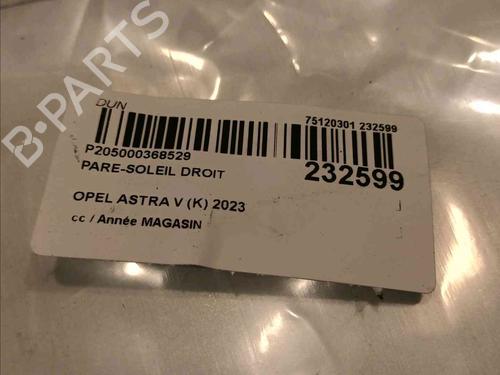Right sun visor OPEL ASTRA K (B16) 1.6 CDTi (68) | BP20604975I2 