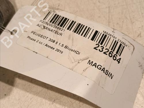 Alternator PEUGEOT 308 II (LB_, LP_, LW_, LH_, L3_) 1.5 BlueHDI 100 | BP18481349M7 