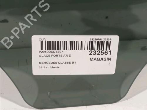 Rear right door window MERCEDES-BENZ B-CLASS Sports Tourer (W246, W242) B 160 CDI / d (246.211) | BP17085606C21 