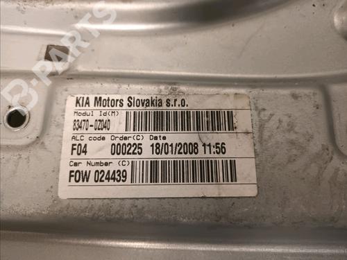 Rear left window mechanism KIA SPORTAGE II (JE_, KM_) 2.0 CRDi | BP9451892C24
