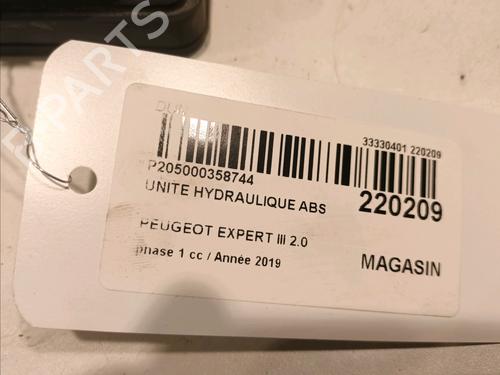 ABS pump PEUGEOT EXPERT Van (V_) 2.0 BlueHDi 150 | BP15546133M43 