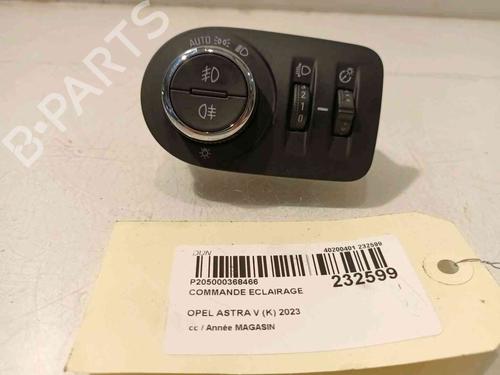 Used Headlight switch OPEL ASTRA K (B16) 1.6 CDTi (68) (136 hp) 20604946