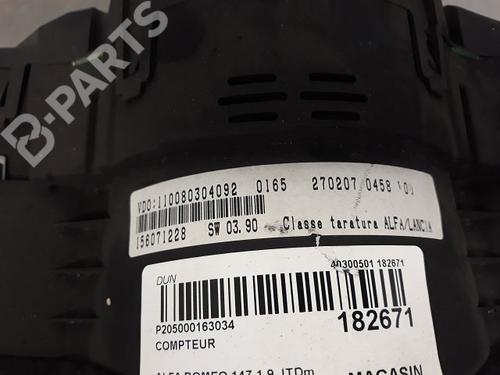 Instrument cluster ALFA ROMEO 147 (937_) 1.9 JTDM 8V (937.AXD1A, 937.AXU1A, 937.BXU1A) | BP9323953C47 