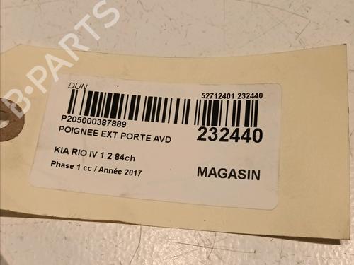 Front right exterior door handle KIA RIO IV (YB, SC, FB) 1.25 | BP17730055C129 