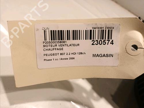 Heater blower motor PEUGEOT 807 (EB_) 2.2 HDi | BP15503765M62 