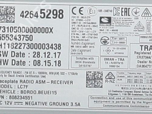 Radio OPEL CORSA E (X15) 1.4 (08, 68) | BP33112443E6 - Image 5