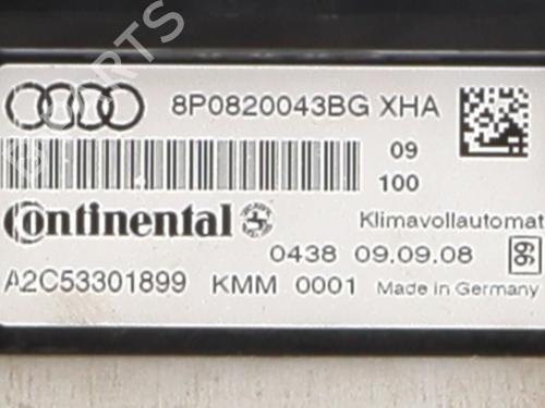 Climate control AUDI A3 Sportback (8PA) 1.9 TDI | BP27668938I5 
